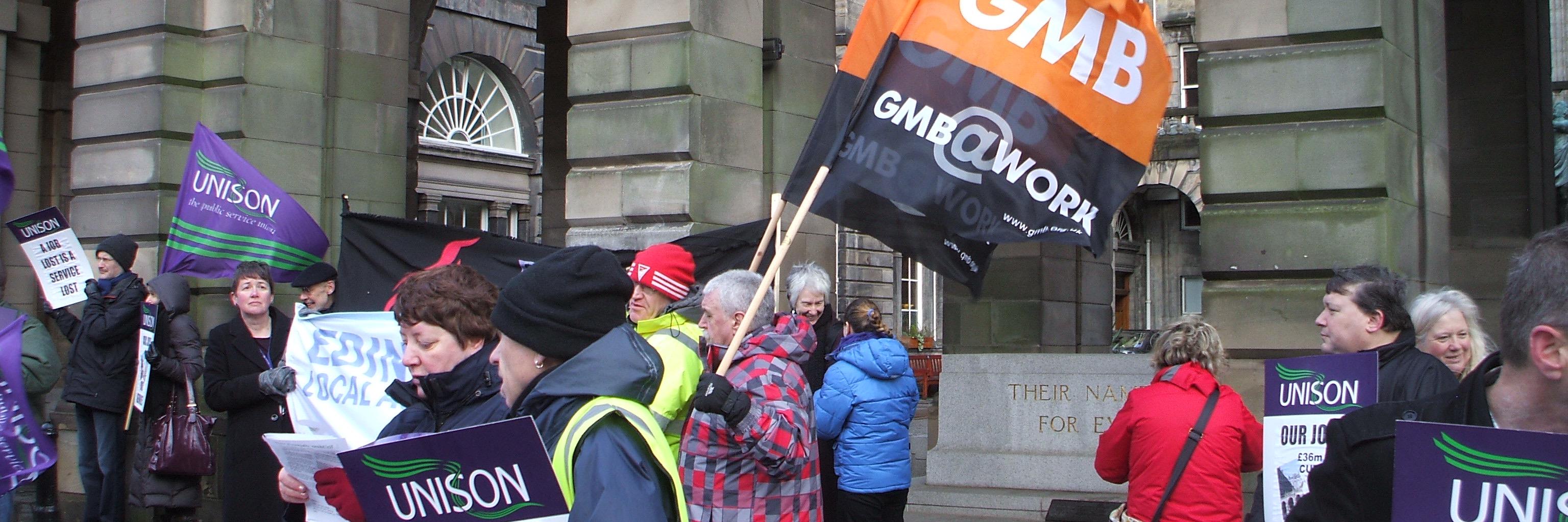 Edinburgh and Lothians May Day banner