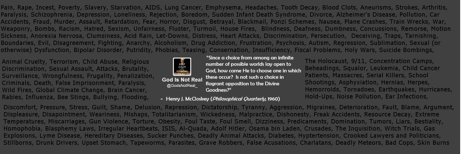 God Is Not Real banner