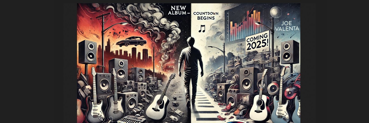 Joe Valenta Music Release Site banner