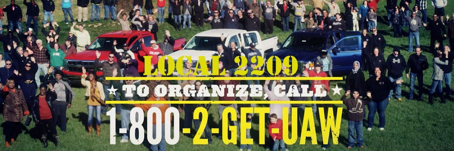 UAW Local 2209 banner