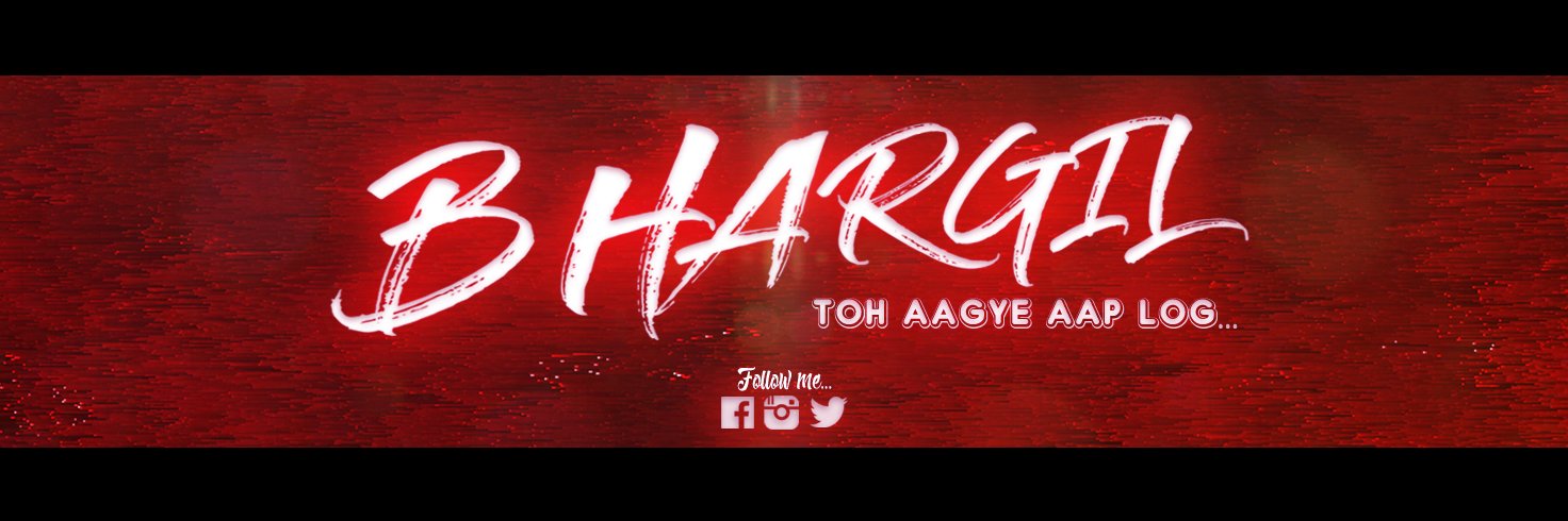 bhargilYT's profile banner image