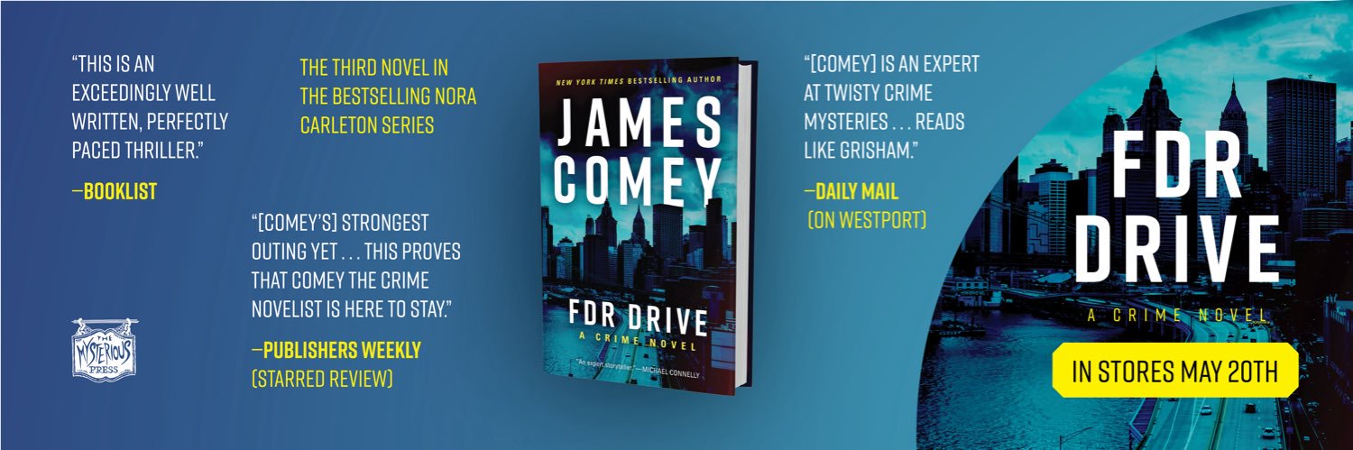 James Comey's banner