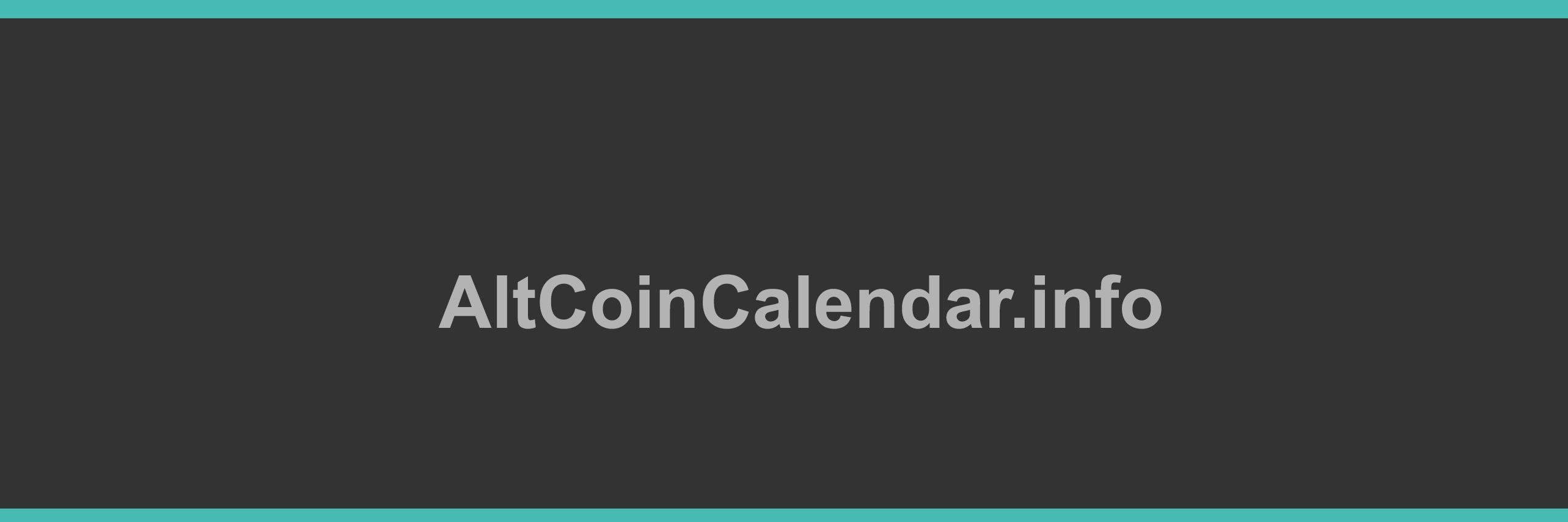 AltCoin Calendar banner