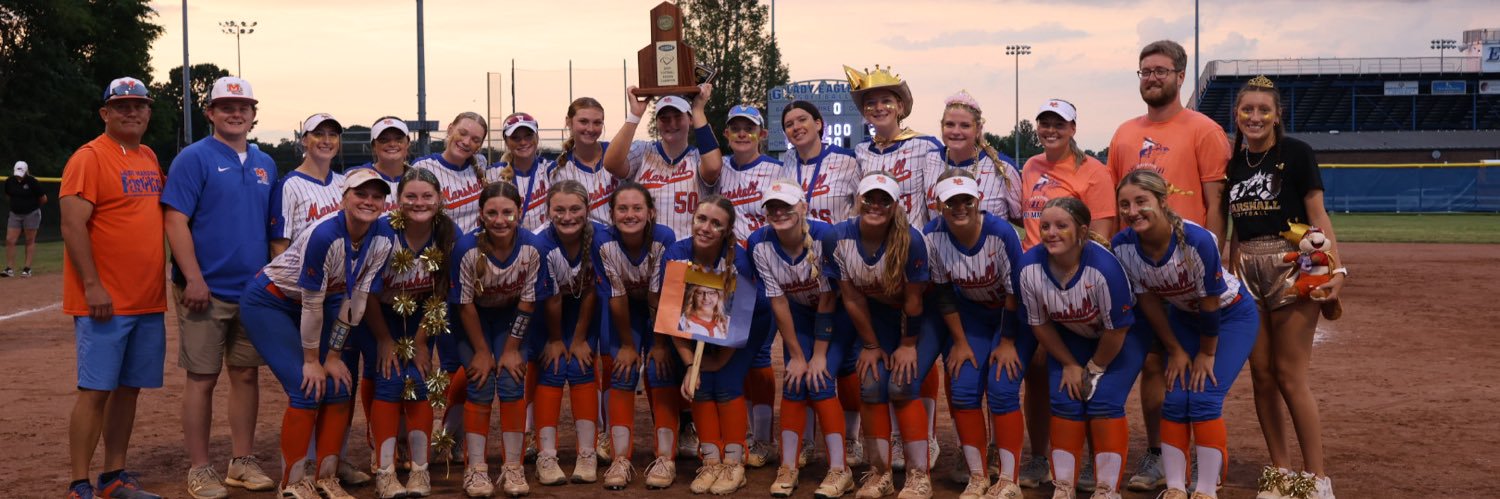 Marshall County Softball banner