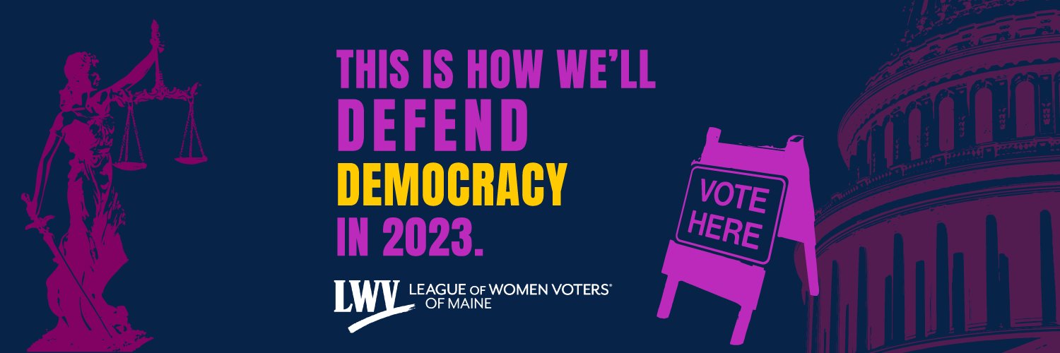 League of Women Voters of Maine banner