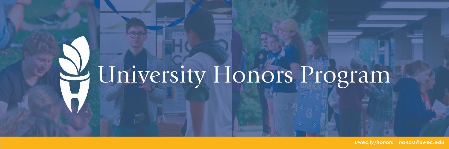 UW-Eau Claire Honors banner
