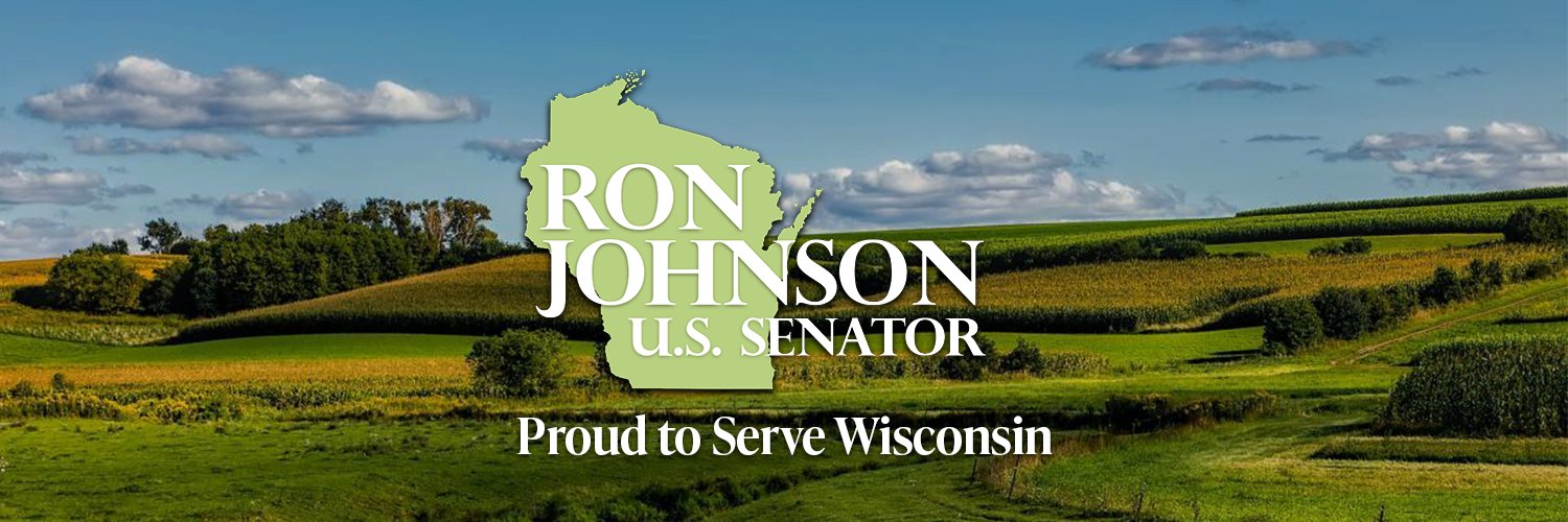 Senator Ron Johnson's banner