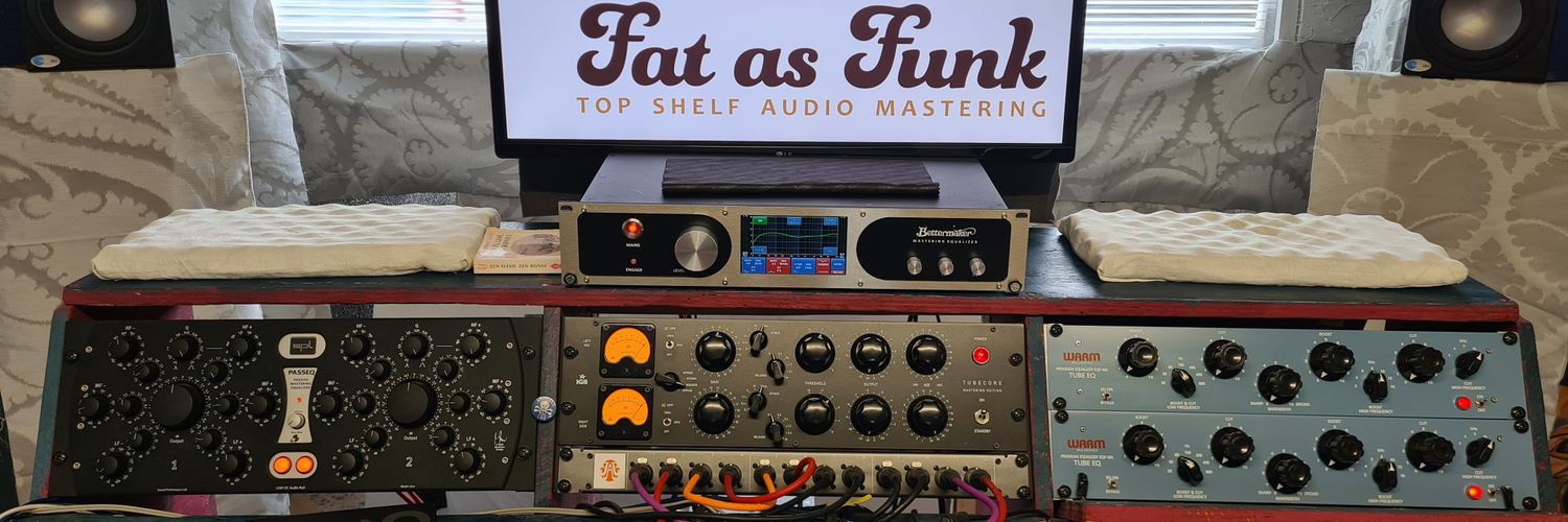 Fat As Funk Mastering & Mixing. Est. 2006 banner