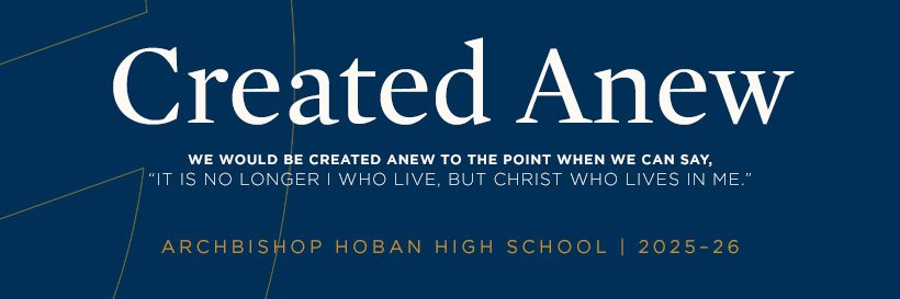 Archbishop Hoban High School banner