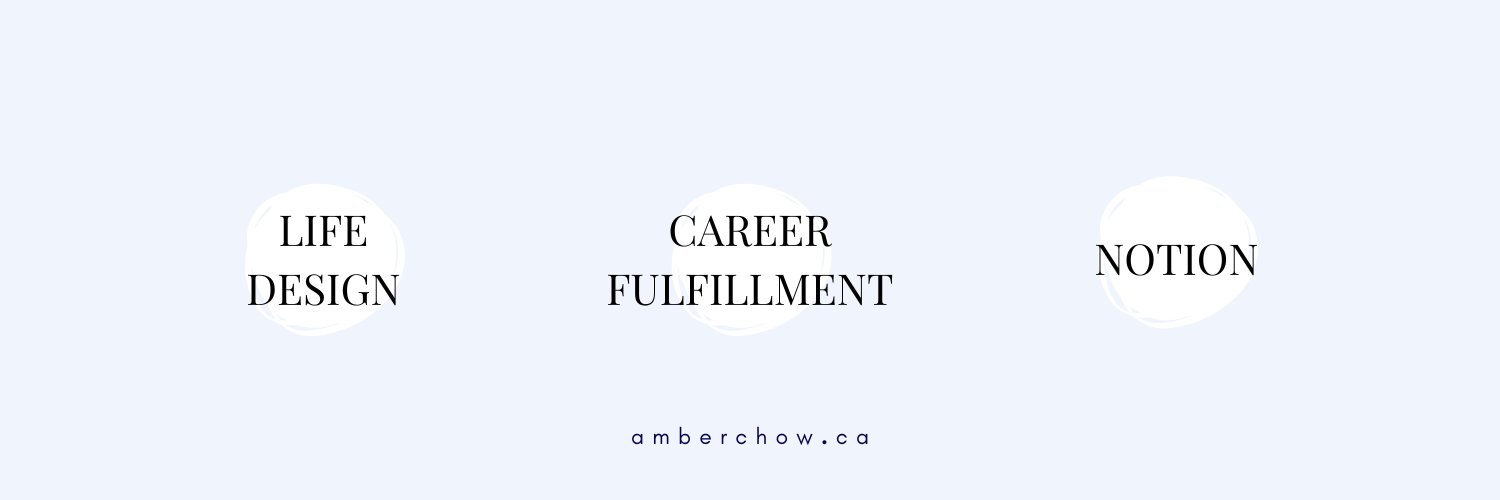 Amber Chow | Career & Life Design banner