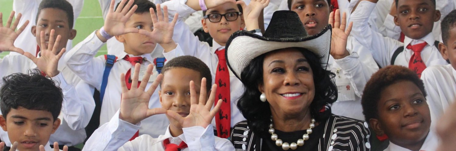 Rep. Frederica Wilson's banner