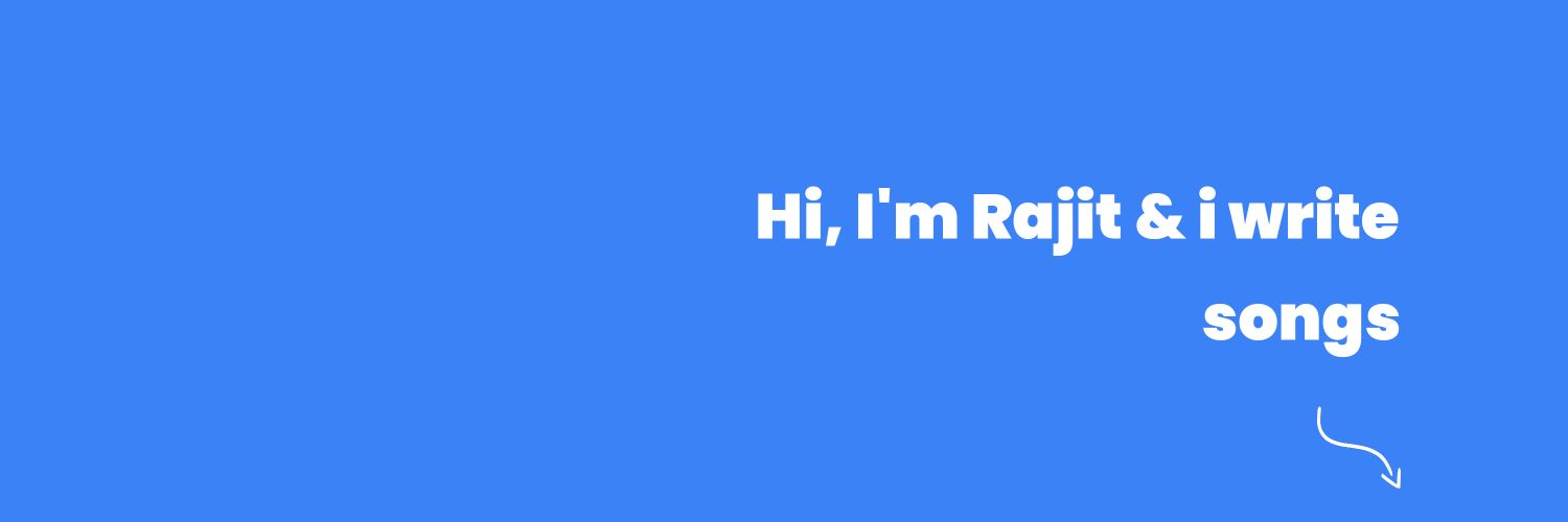 TheRajit_'s profile banner image