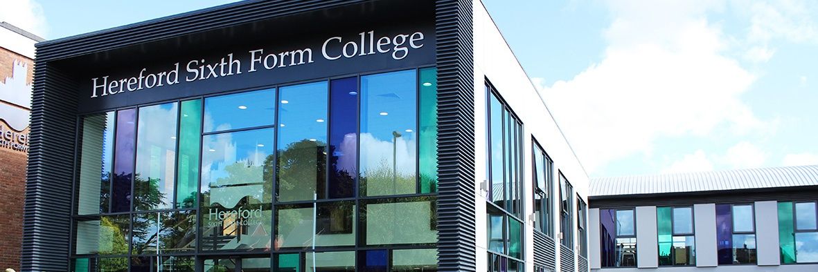 Hereford Sixth Form College banner