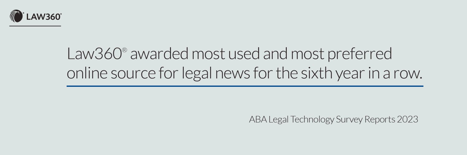 Law360's banner
