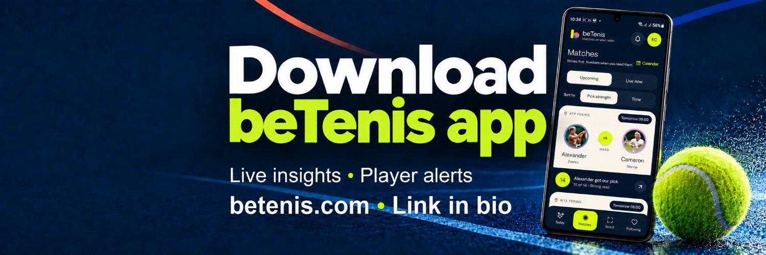 beTenisApp's profile banner image