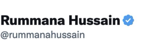 Rummana Hussain Profile Banner