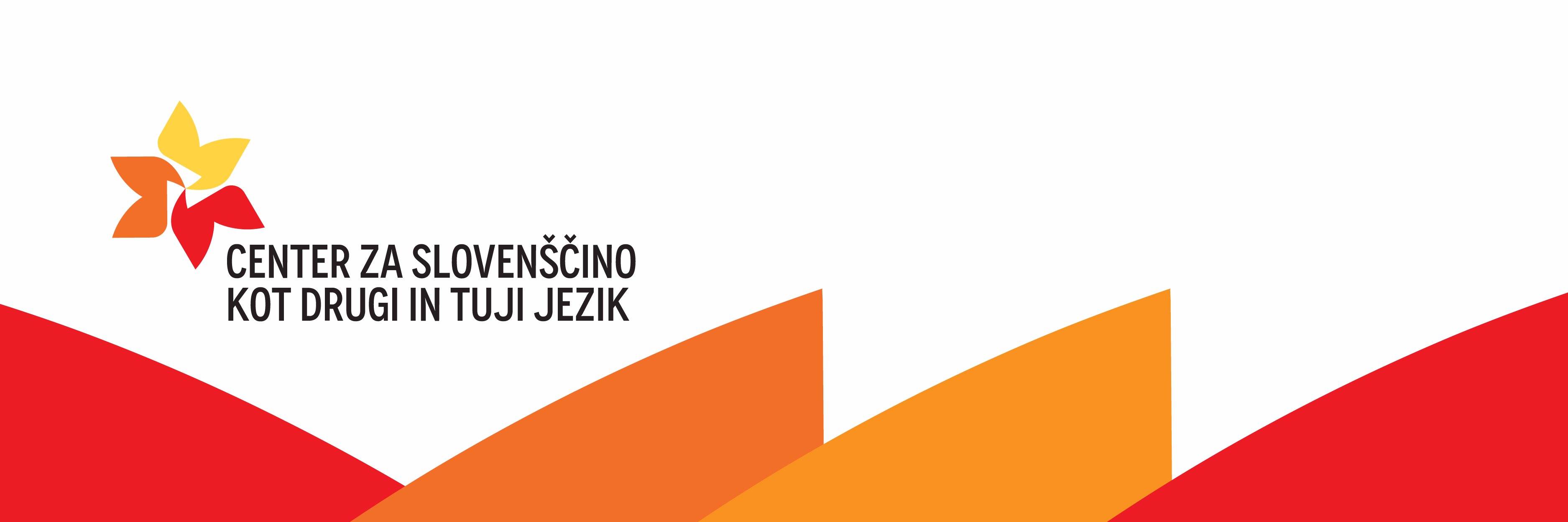 Center za slovenščino kot drugi in tuji jezik banner
