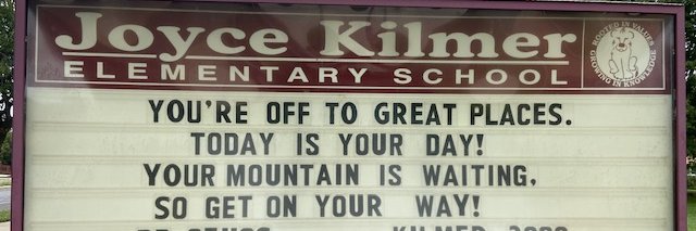 Joyce Kilmer School banner