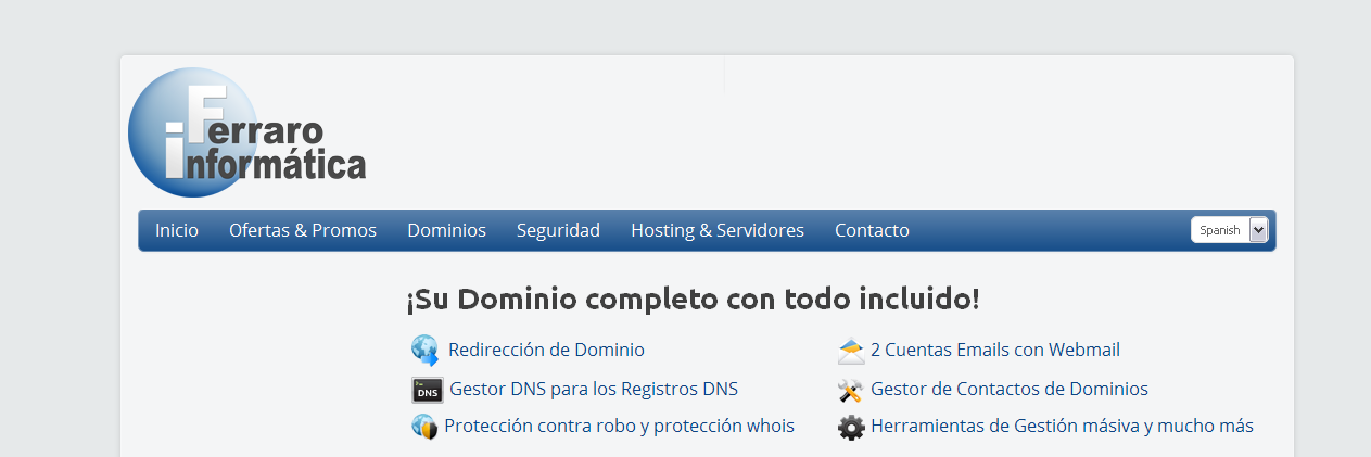 Informática Ferraro banner