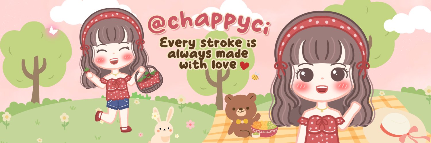 chappy - commis chibi layout, sticker wa, etc banner