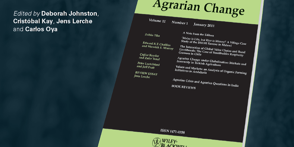 J of Agrarian Change's banner