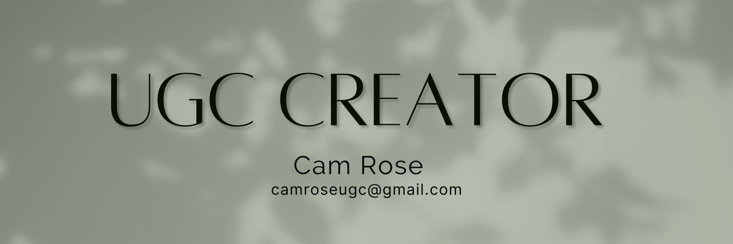 Cam Rose 🍁 | UGC and Digital Media Marketing banner