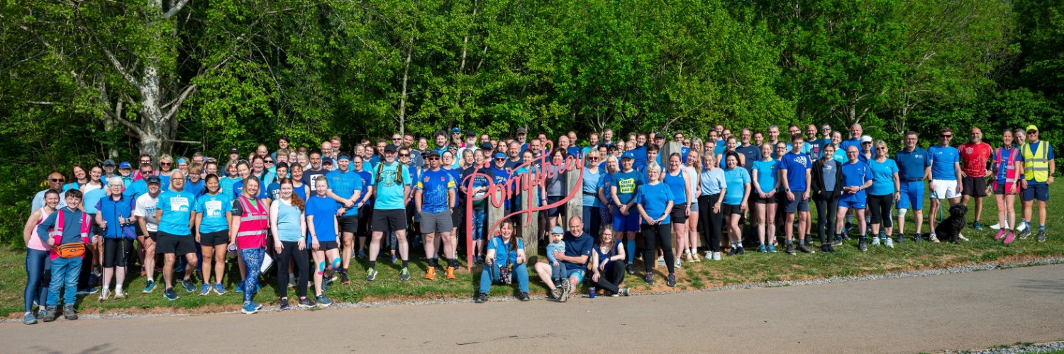 Pomphrey Hill parkrun banner