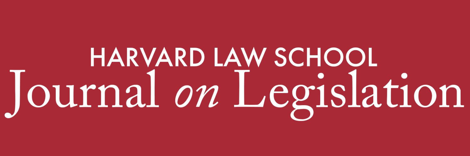 Harvard Law School Journal on Legislation banner
