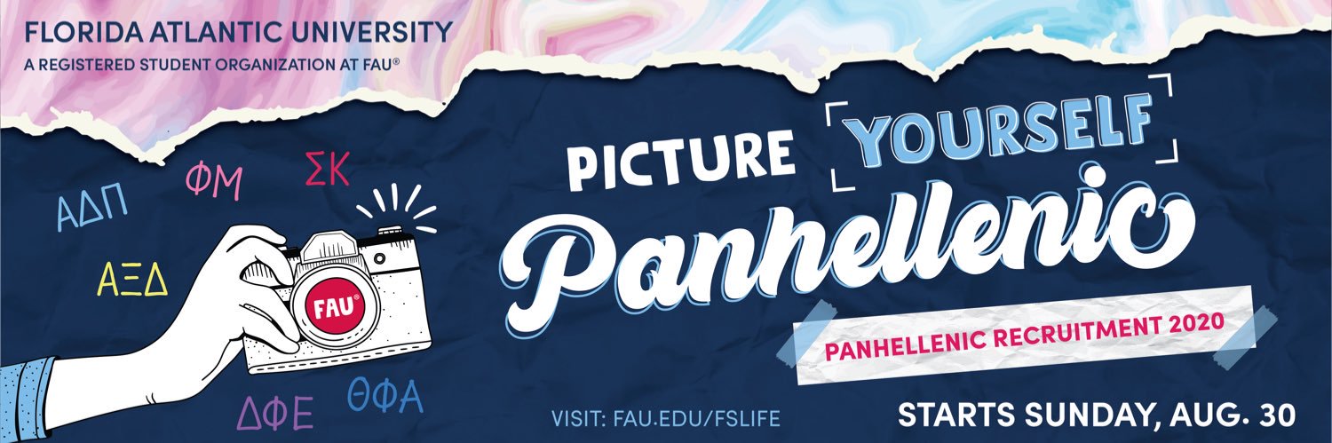 FAU Panhellenic banner