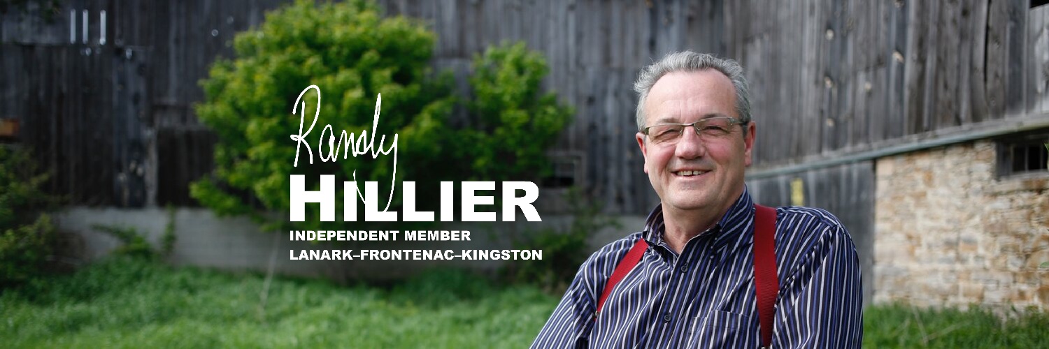 Randy Hillier's banner