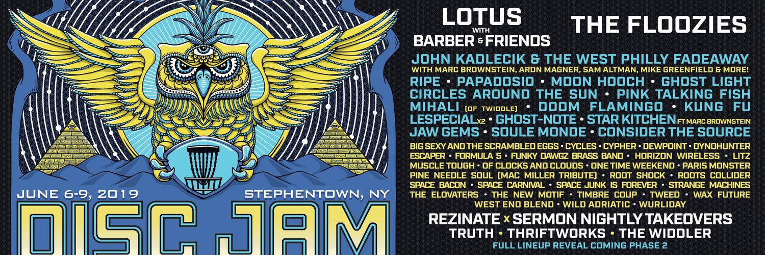 Disc Jam Music Fest banner