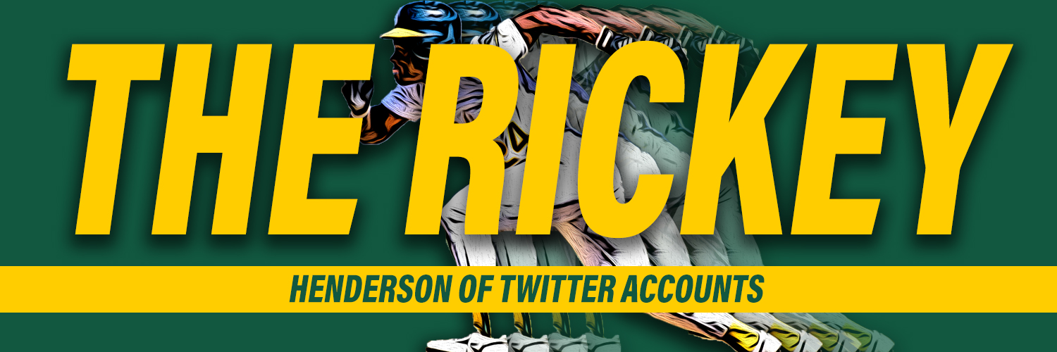 The Rickey Henderson of Blogs banner
