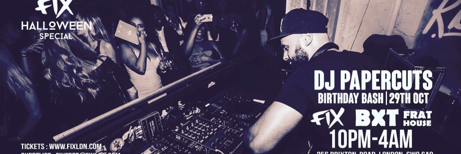 DJ Papercuts UK banner