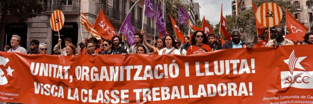 Joventut Comunista's banner