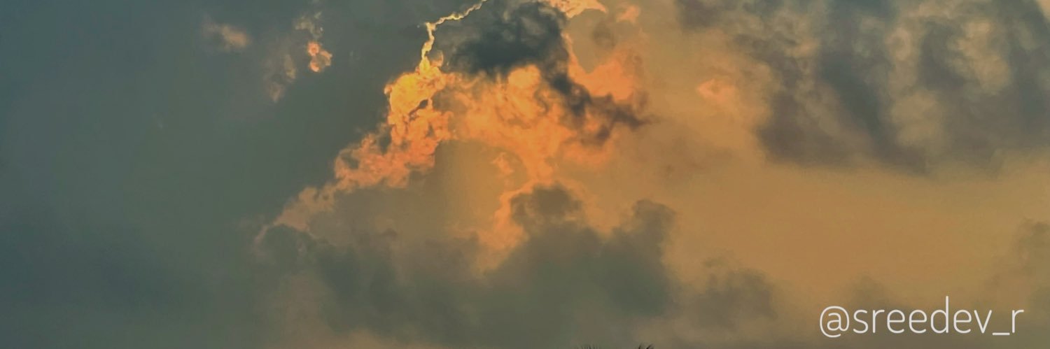 sreedev's profile banner image