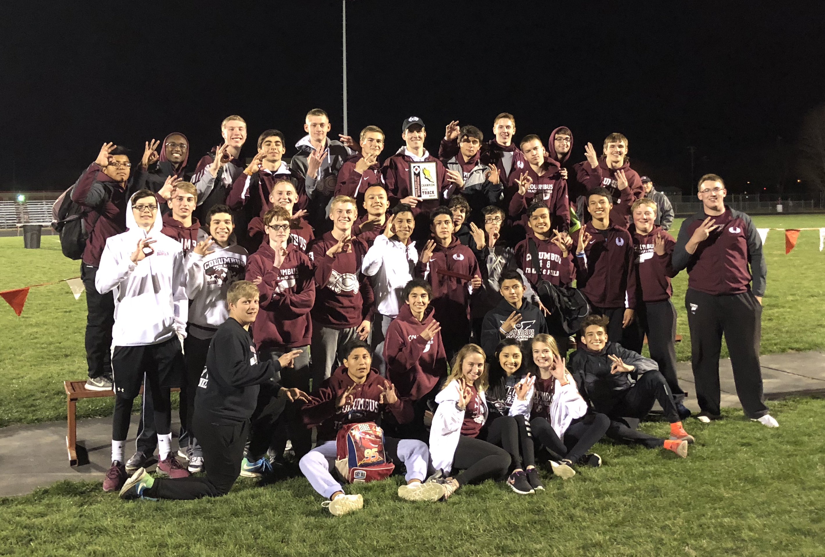 Columbus Boys' Track banner