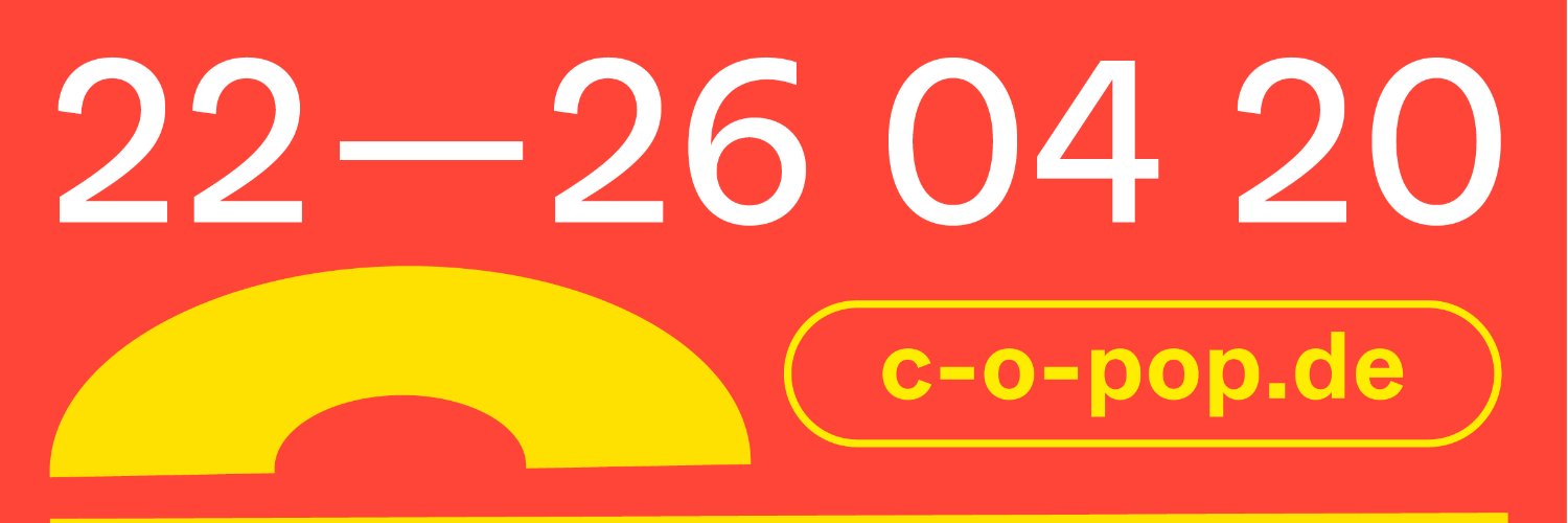 c/o pop Festival banner