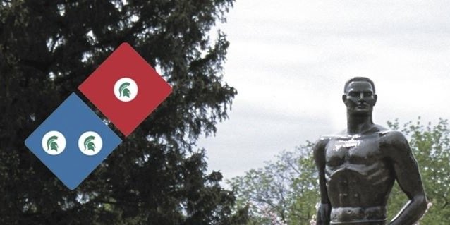 MSU Domino's banner