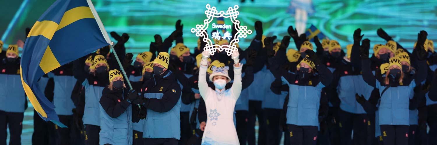 Swedish Olympic Team banner