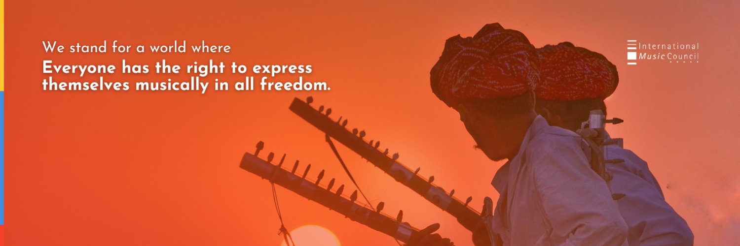 International Music Council's banner