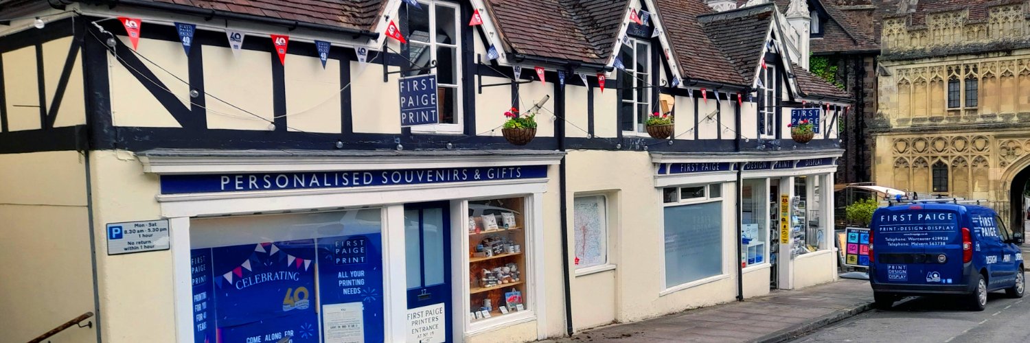 First Paige Printers banner