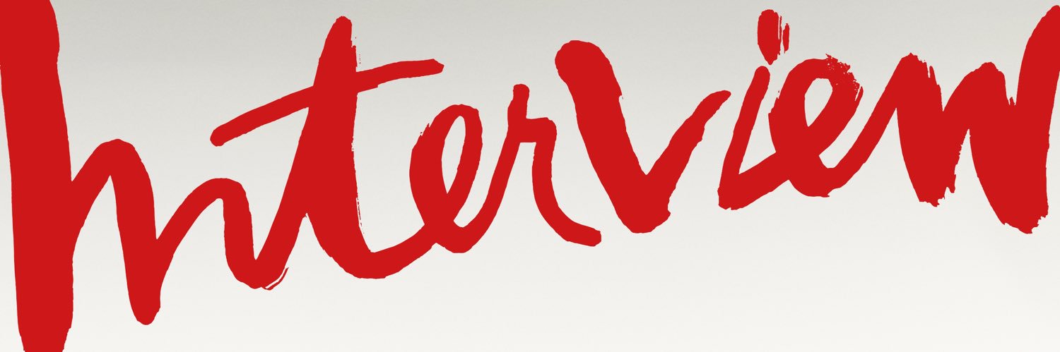 Interview Magazine's banner