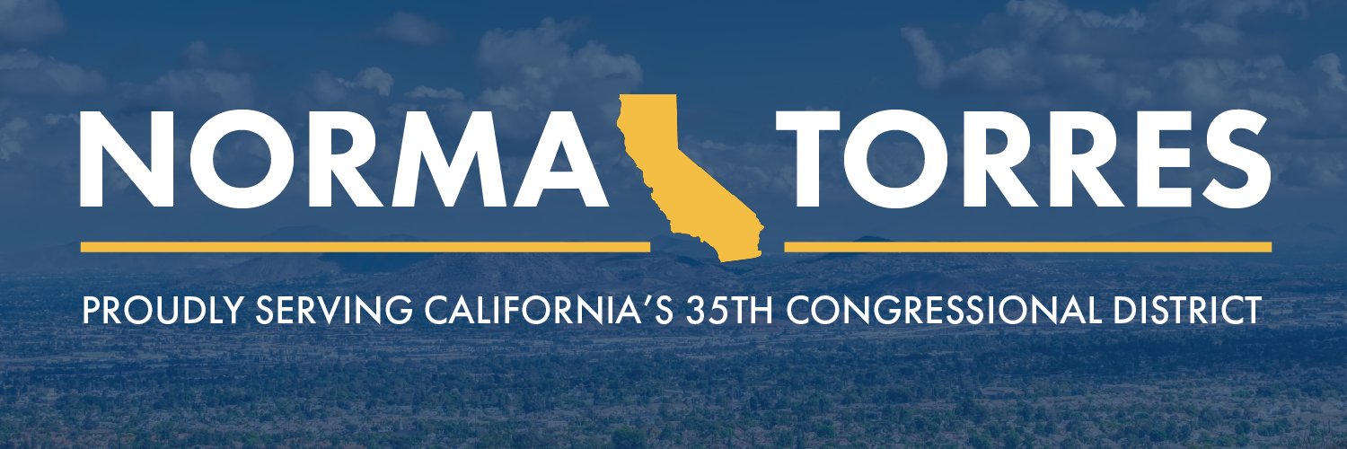 Rep. Norma Torres's banner