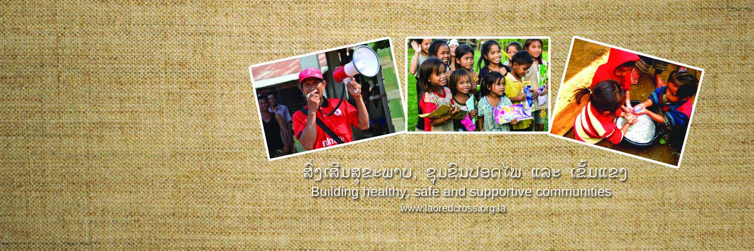 Lao Red Cross banner