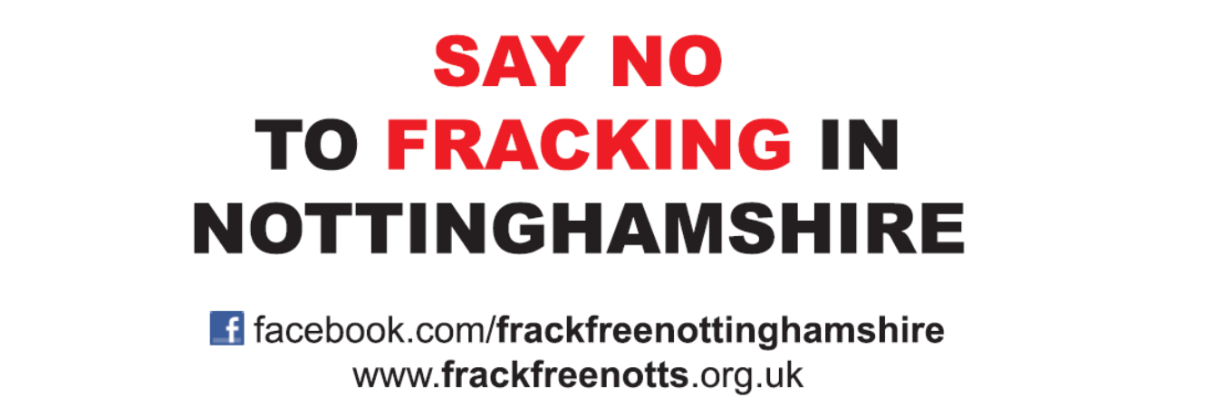 Frack Free Notts banner