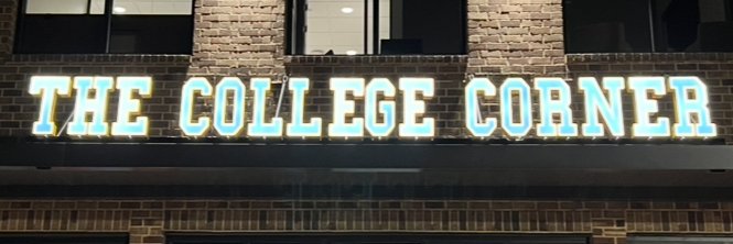 The College Corner banner