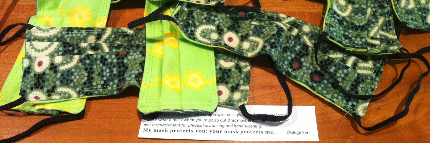 Rebecca (wear a mask already!) Slivka banner