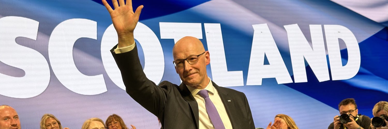 John Swinney's banner