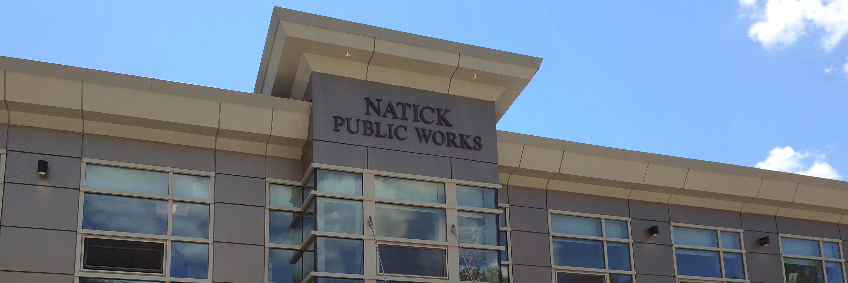 Natick Public Works banner