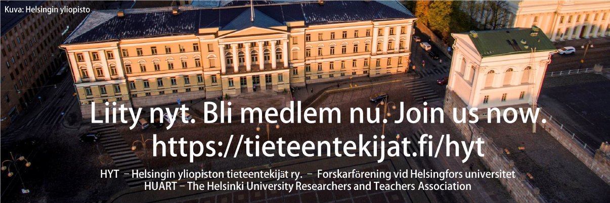 Helsingin yliopiston tieteentekijät (HYT) banner
